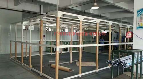 萬級潔凈棚制作現(xiàn)場 萬級潔凈棚制作現(xiàn)場