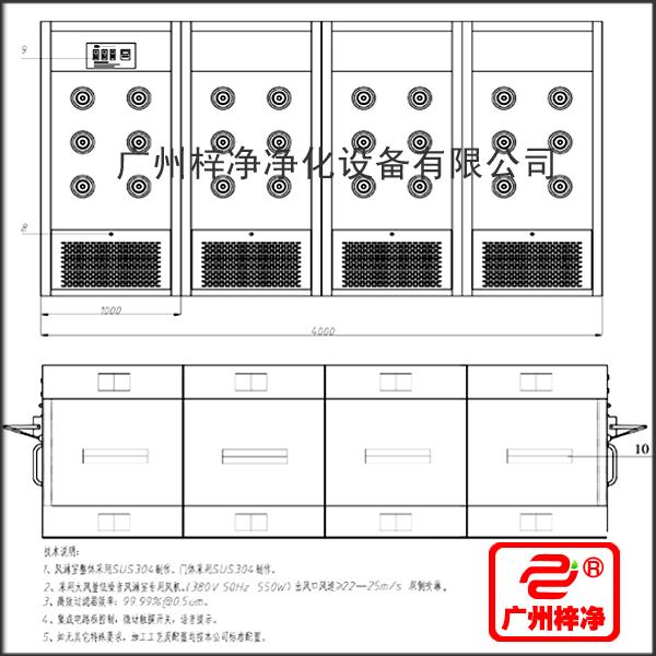 1590風(fēng)淋通道方案圖 1590風(fēng)淋通道方案圖分析